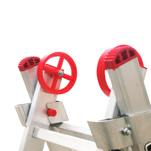 Escada Extensível 15x2 30 Degraus em Alumínio 7,66m Botafogo